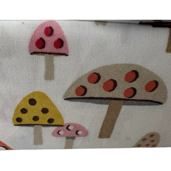 Cath Kidston Mini Mushrooms Russet Twin 3-Piece Cotton Percale Sheet Set NWT - Picture 8 of 10